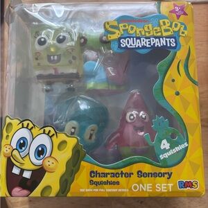 SpongeBob SquarePants Sensory Squishies Set - Yellow, Pink, Blue, Green